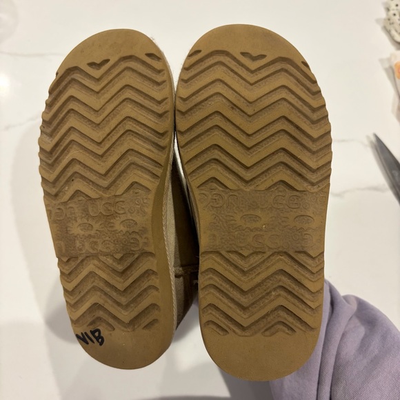 UGG Tan ultra mini Shearling Boots - Picture 9 of 10